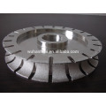 Medium Hardness Diamond Abrasive diamond Vacuum brazed bullnose grinding profile wheel